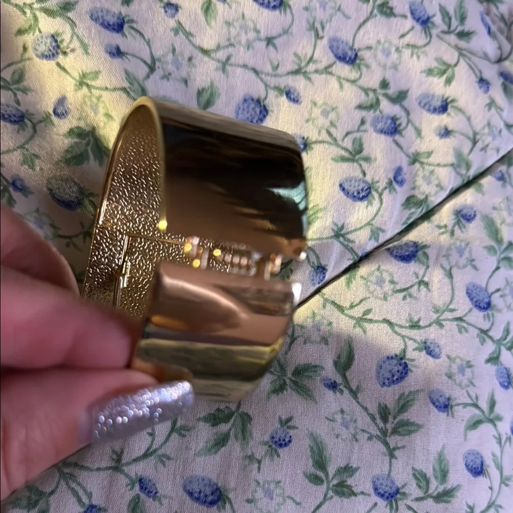 Eye Candy Gold Geometric Cuff Bracelet